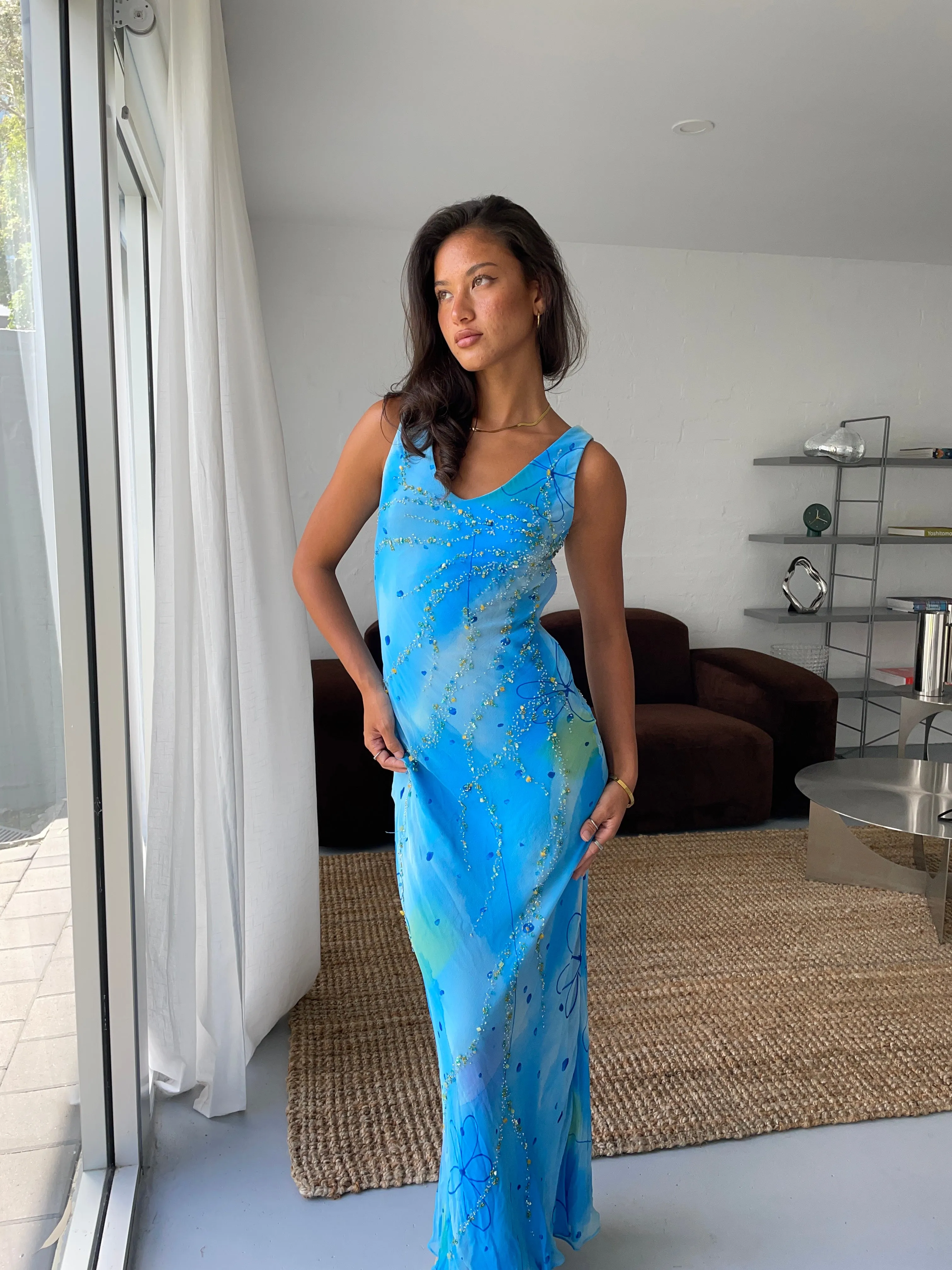 Vintage - Oceanic Elegance Dress